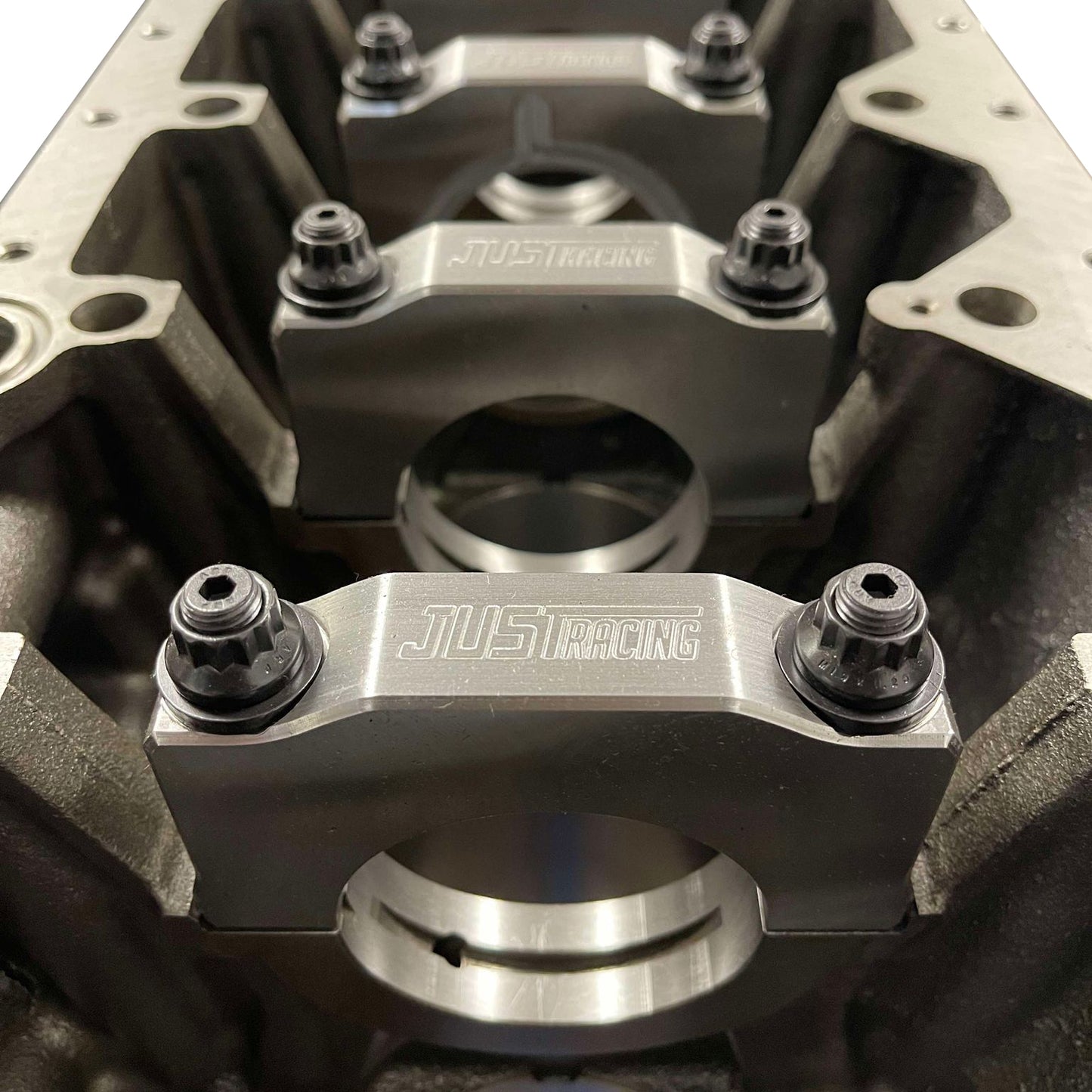 2JZGTE VVTi Pre-Machined Block 86.25mm with Just Racing Billet Main Caps and ARP Bolts