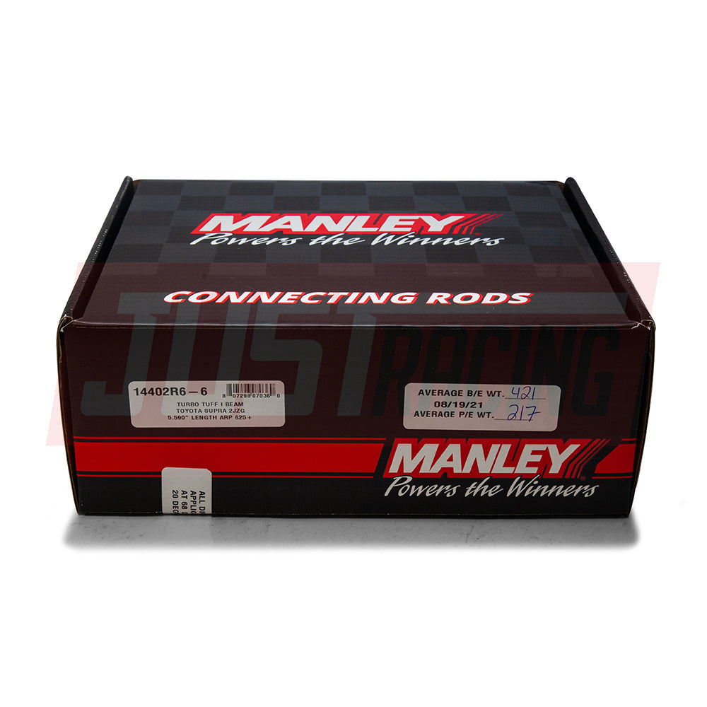 Manley Turbo Tuff I-Beam Connecting Rod Set with ARP 625+ Toyota 2JZ 14402R6-6