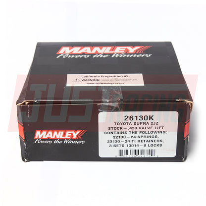 Manley Pro Series Valve Springs, Titanium Retainers, and Valve Lock Kit Toyota 1JZ 26130K