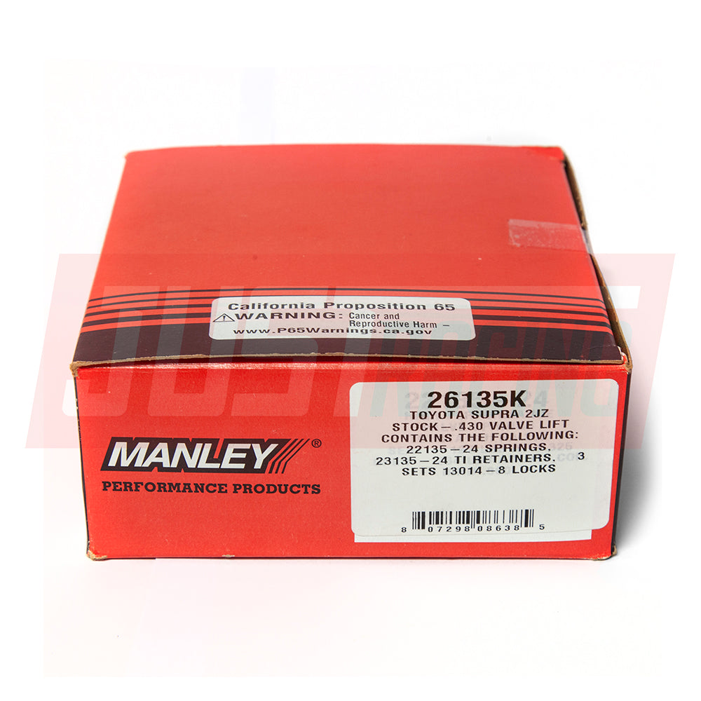 Manley Pro Series Valve Spring and Titanium Retainer Kit Toyota 1JZ 26135K